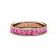 1 - Livia 3.00 mm Pink Sapphire Eternity Band 