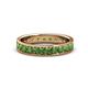 1 - Livia 3.00 mm Green Garnet Eternity Band 
