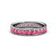 1 - Livia 3.00 mm Pink Tourmaline Eternity Band 
