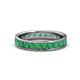 1 - Livia 3.00 mm Emerald Eternity Band 
