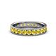 1 - Livia 3.00 mm Yellow Sapphire Eternity Band 