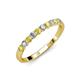 3 - Clara 2.70 mm Yellow Sapphire and Diamond 10 Stone Wedding Band 
