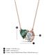 3 - Zuri 1.50 ctw Heart Shape Created Alexandrite with Pear Shape IGI Cert. Lab Grown Diamond Women Pendant Necklace 