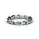1 - Breanna 2.20 mm London Blue Topaz Eternity Band 