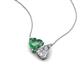 4 - Zuri 1.50 ctw Heart Shape Created Alexandrite with Pear Shape IGI Cert. Lab Grown Diamond Women Pendant Necklace 