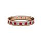1 - Livia 2.00 mm Ruby and Diamond Eternity Band 