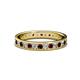 1 - Livia 2.00 mm Red Garnet and Diamond Eternity Band 