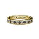 1 - Livia 2.00 mm Black and White Diamond Eternity Band 