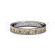 1 - Livia 2.00 mm Citrine and Diamond Eternity Band 