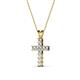 2 - Ethel Diamond Cross Pendant 