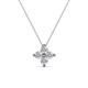 1 - Anthea Lab Grown Diamond Floral Pendant 