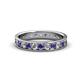 1 - Livia 2.70 mm Iolite and Diamond Eternity Band 