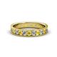 1 - Livia 2.70 mm Yellow Sapphire and Diamond Eternity Band 