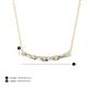 3 - Nayla 0.62 ctw Natural Diamonds Round with Baguette Diamond Alternating Women Bar Pendant Necklace 