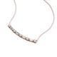 4 - Nayla 0.62 ctw Natural Diamonds Round with Baguette Diamond Alternating Women Bar Pendant Necklace 