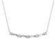 1 - Nayla 0.62 ctw Natural Diamonds Round with Baguette Diamond Alternating Women Bar Pendant Necklace 