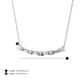 3 - Nayla 0.62 ctw Natural Diamonds Round with Baguette Diamond Alternating Women Bar Pendant Necklace 