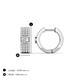 4 - Niara 0.68 ctw Lab Grown Diamonds Pave set Women Huggie Earrings 