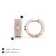 4 - Niara 0.68 ctw Lab Grown Diamonds Pave set Women Huggie Earrings 