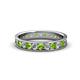 1 - Livia 2.70 mm Peridot and Diamond Eternity Band 