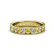 1 - Livia 3.00 mm Yellow Sapphire and Diamond Eternity Band 