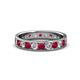 1 - Livia 3.00 mm Ruby and Diamond Eternity Band 