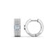 1 - Niara 0.64 ctw Aquamarine with Lab Grown Diamonds Pave set Women Huggie Earrings 