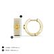 4 - Niara 0.64 ctw Citrine with Lab Grown Diamonds Pave set Women Huggie Earrings 