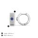 4 - Niara 0.64 ctw Iolite with Lab Grown Diamonds Pave set Women Huggie Earrings 