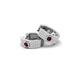 3 - Niara 0.71 ctw Rhodolite Garnet with Lab Grown Diamonds Pave set Women Huggie Earrings 