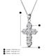 4 - Isabella Diamond Cross Pendant 
