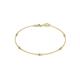 1 - Aizza (5 Stn/2.00 mm) Yellow Sapphire and Lab Grown Diamond Petite Station Bracelet 