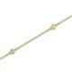2 - Aizza (5 Stn/2.00 mm) Yellow Sapphire and Lab Grown Diamond Petite Station Bracelet 