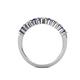 5 - Macie 2.00 mm Iolite and Lab Grown Diamond Wedding Band 