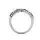 5 - Macie 2.00 mm Black Diamond and White Lab Grown Diamond Wedding Band 