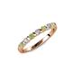 1 - Macie Peridot and Diamond Wedding Band 