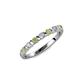 1 - Macie Peridot and Diamond Wedding Band 