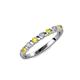 1 - Macie Yellow Sapphire and Diamond Wedding Band 