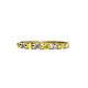 3 - Macie Yellow Sapphire and Diamond Wedding Band 