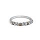 2 - Macie Smoky Quartz and Diamond Wedding Band 