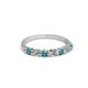 2 - Macie London Blue Topaz and Diamond Wedding Band 