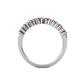 5 - Macie Pink Sapphire and Diamond Wedding Band 