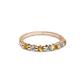 2 - Macie Citrine and Diamond Wedding Band 
