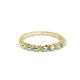 2 - Macie Peridot and Diamond Wedding Band 