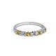 2 - Macie Citrine and Diamond Wedding Band 