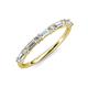 4 - Sarah Baguette and Round Diamond Wedding Band 
