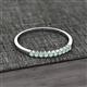 2 - Clara 2.00 mm Opal 10 Stone Wedding Band 