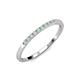 3 - Clara 2.00 mm Opal 10 Stone Wedding Band 