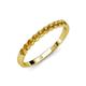4 - Clara 2.70 mm Citrine 10 Stone Wedding Band 