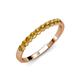 4 - Clara 2.70 mm Citrine 10 Stone Wedding Band 
